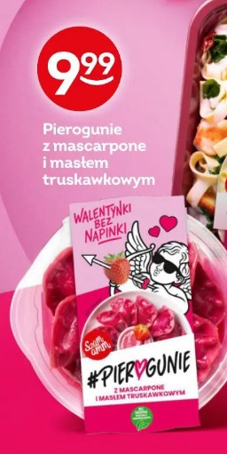Pierogunie z mascarpone i masłem truskawkowym