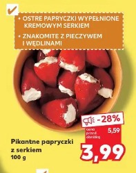 Pikantne papryczki z serkiem