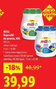 Mill Kapsułki do prania, XXL