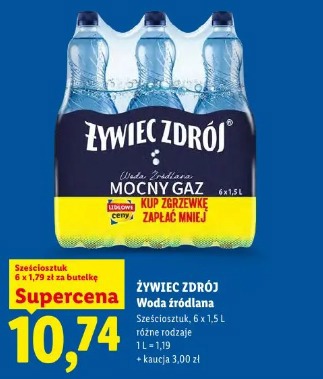ŻYWIEC ZDRÓJ Woda źródlana 
