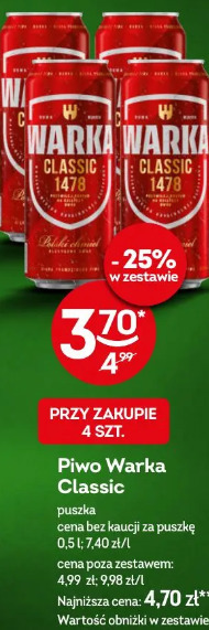 Warka Classic piwo