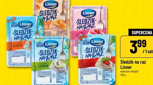 Śledzik na raz Lisner wybrane rodzaje