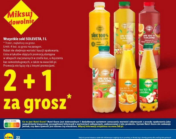 Wszystkie soki Solevita