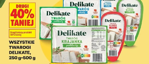 Wszystkie twarogi Delikate