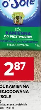 Sól kamienna niejodowana O'Sole