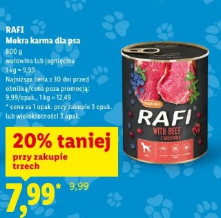 Rafi Mokra karma dla psa