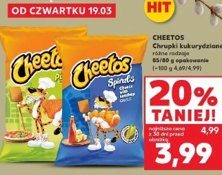 Cheetos Chrupki kukurydziane różne rodzaje