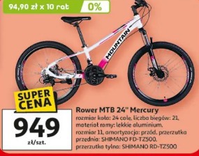 Rower MTB 24" Mercury
