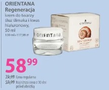 Orientana Regeneracja do twarzy śluz ślimaka i kwas hialuronowy