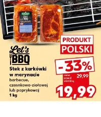 Let's BBQ Stek z karkówki w marynacie barbecue, czosnkowo-ziołowej lub paprykowej
