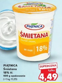 Piątnica Śmietana 18% tł.