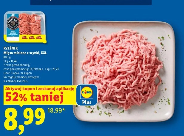 Mięso mielone z szynki, XXL