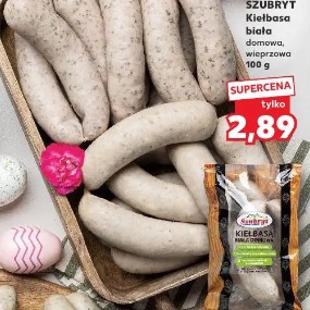Kiełbasa biała domowa, wieprzowa Szubryt