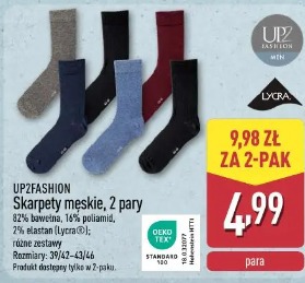 Skarpety meskie, 2 pary UP2FASHION