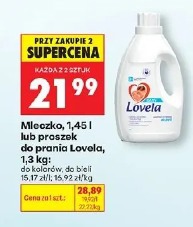 Mleczko, 1,45 l lub proszek do prania Lovela, 1,3 kg