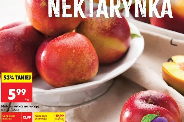 Nektarynka na wagę