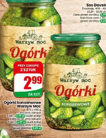 Ogórki konserwowe Warzyw Moc