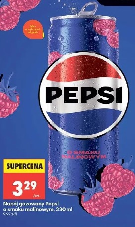 Napój gazowany Pepsi o smaku malinowym