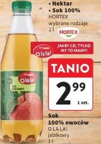 Sok 100% owoców O La La! jabłkowy