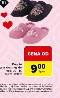 Kapcie damskie, męskie TEX