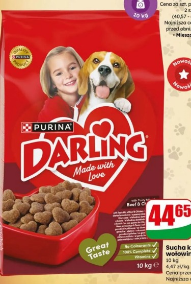 Sucha karma dla psa wołowina Darling