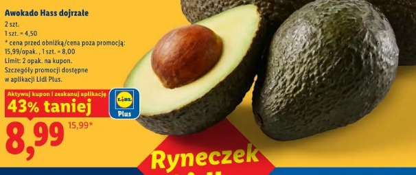 Awokado Hass dojrzałe