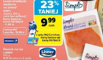 Łosoś atlantycki wędzony na zimno SIMPL